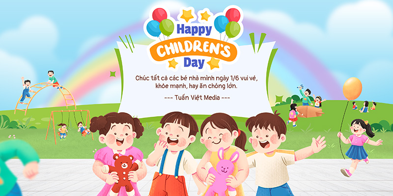 background quốc tế thiếu nhi