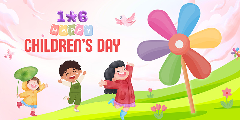 backdrop happy children's day 1/6