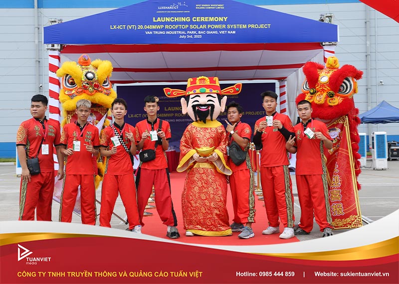 giá dịch vụ múa lân