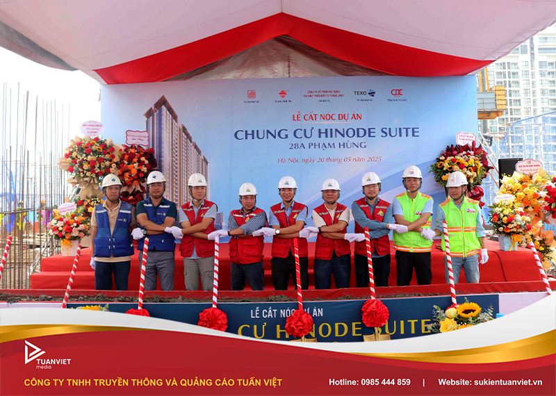 lễ Cất Nóc Dự Án Hinode Suite