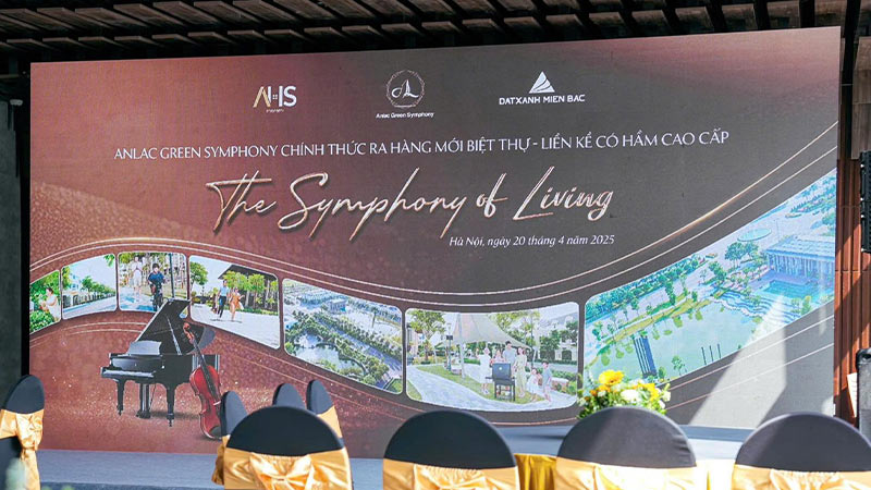 sự kiện ra mắt hàng mới biệt thự liền kề cao cấp có hầm của anlac green symphony