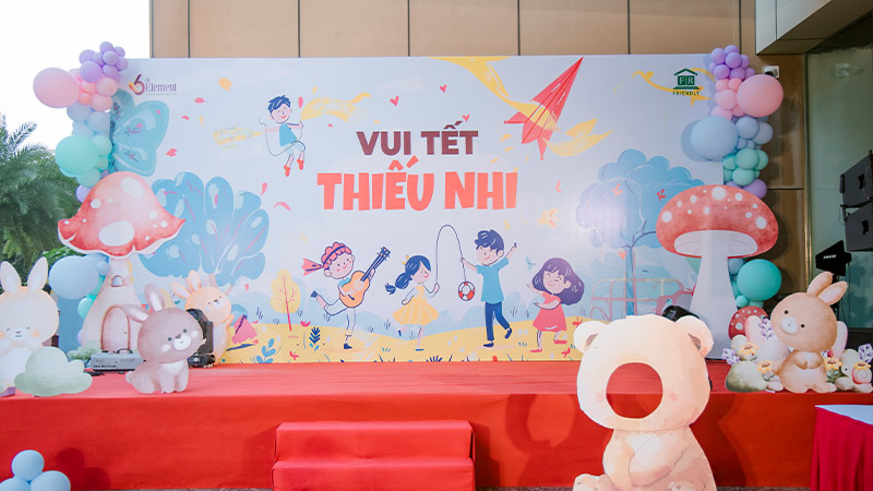 background tết thiếu nhi 