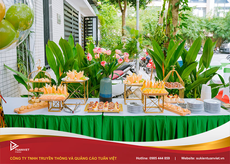 cách bày tiệc trà đẹp