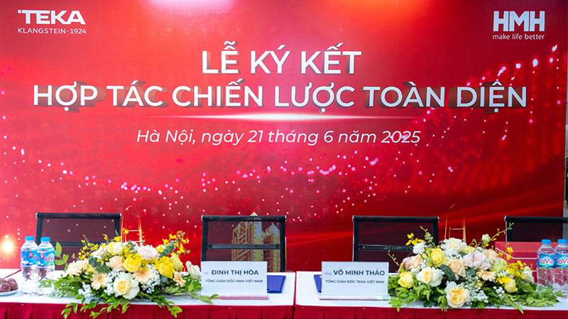 lễ hợp tác chiến lược toàn diện giữa teka việt nam và hmh việt nam