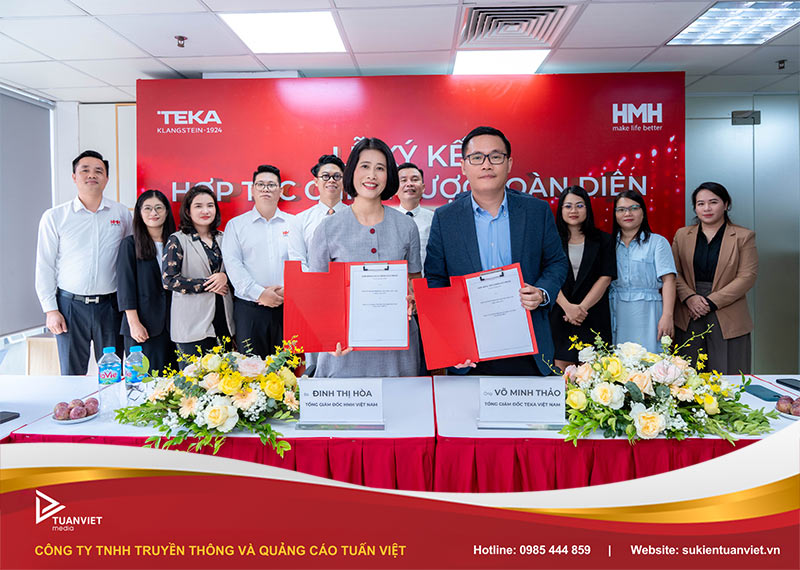 lễ hợp tác chiến lược toàn diện giữa teka việt nam và hmh việt nam