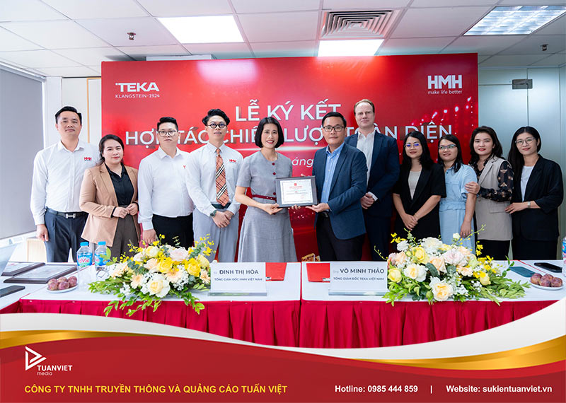 lễ hợp tác chiến lược toàn diện giữa teka việt nam và hmh việt nam