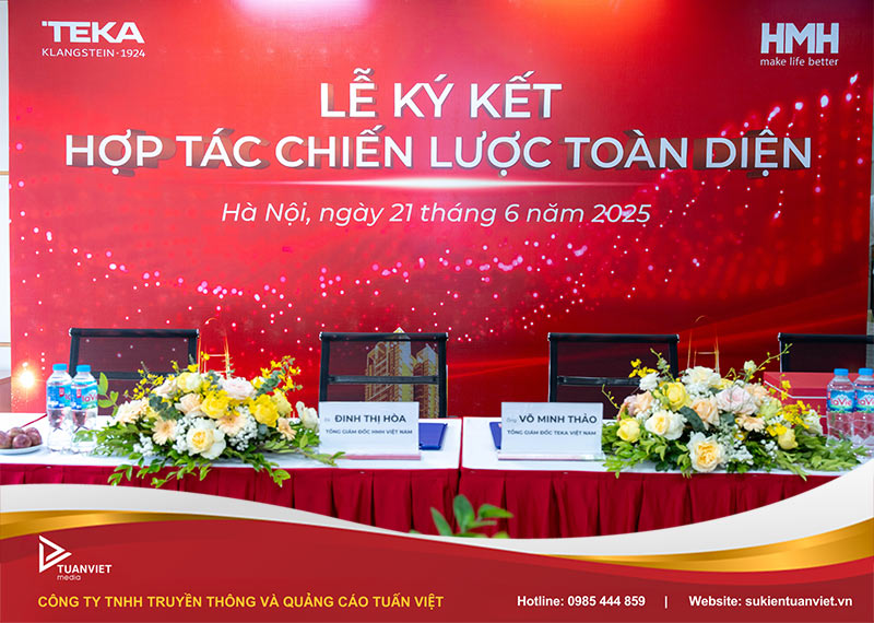 lễ hợp tác chiến lược toàn diện giữa teka việt nam và hmh việt nam