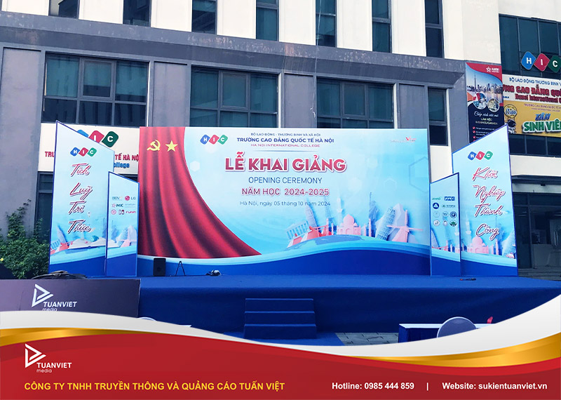 cách trang trí sân khấu đẹp