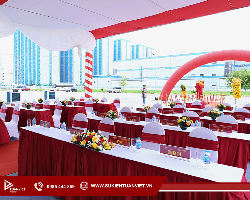 dịch vụ tổ chức sự kiện khánh thành trọn gói