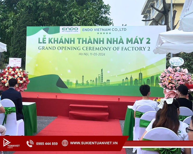 dịch vụ tổ chức lễ khánh thành