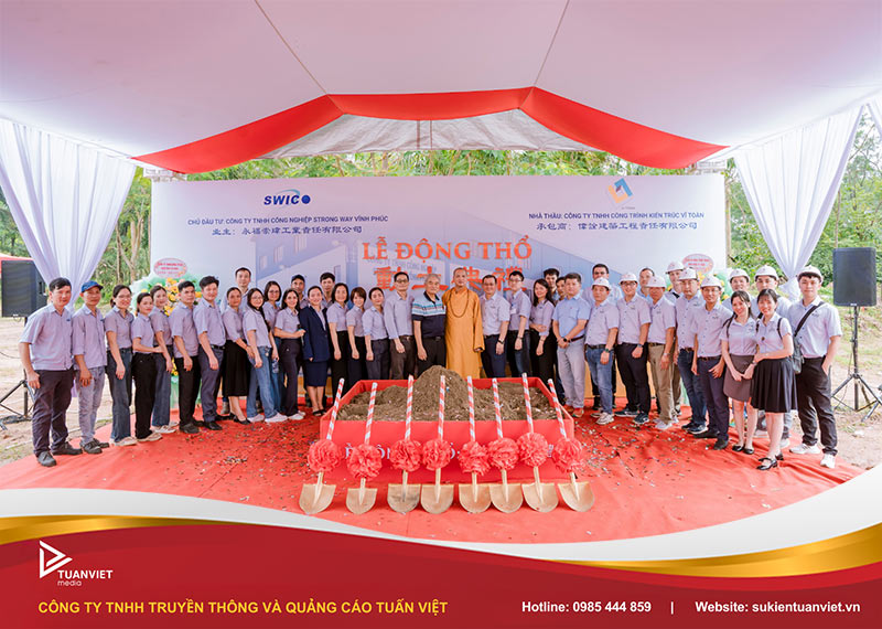 tổ chức lễ khởi công động thổ tuấn việt media