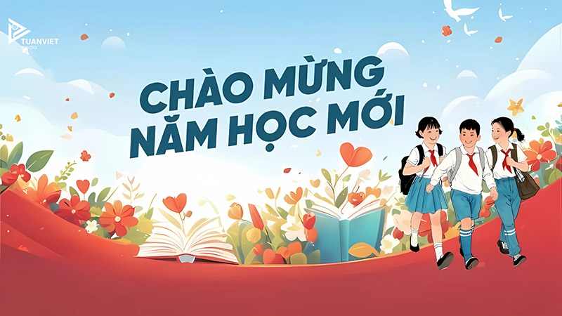 backdrop khai giảng