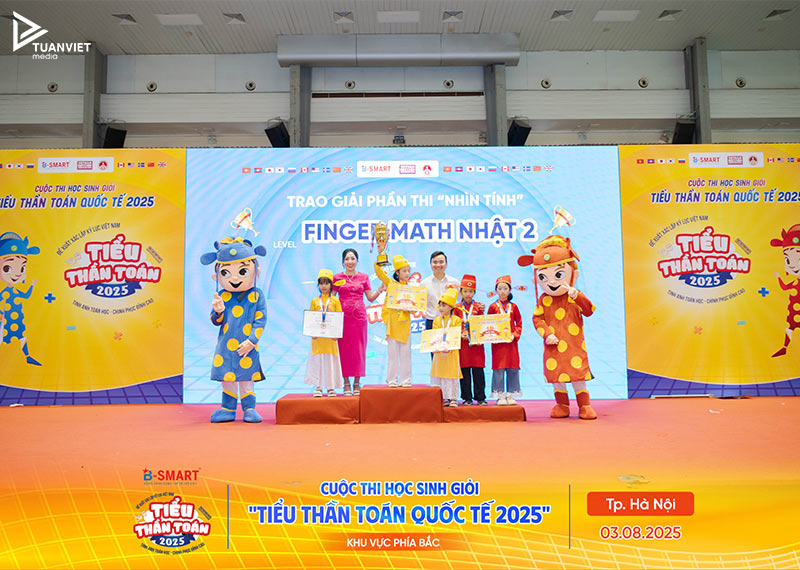 tiểu thần toán 2025 khu vực phía bắc