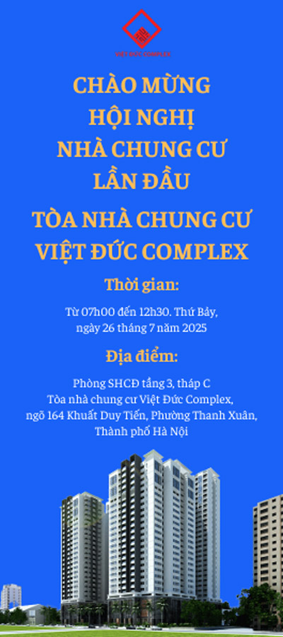 hội nghị nhà chung cư lần đầu chung cư việt đức complex