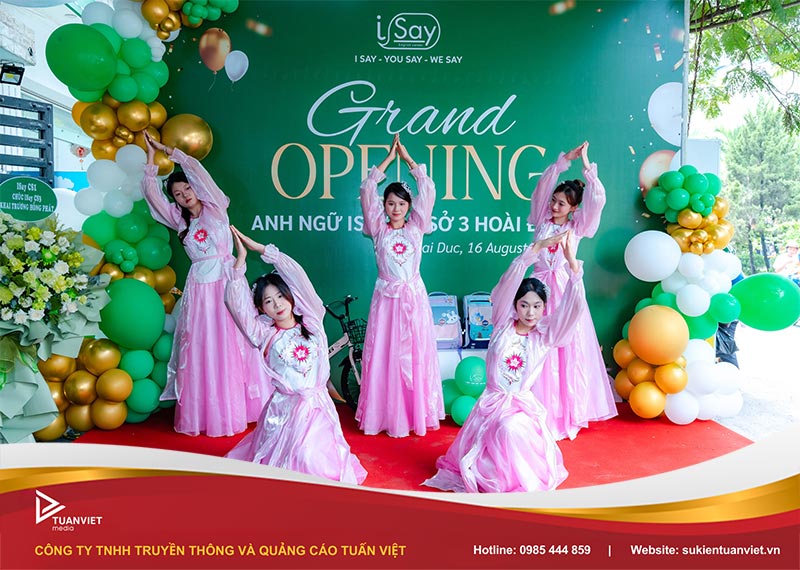 sự kiện khai trương trung tâm anh ngữ ISAY cơ sở Hoài Đức