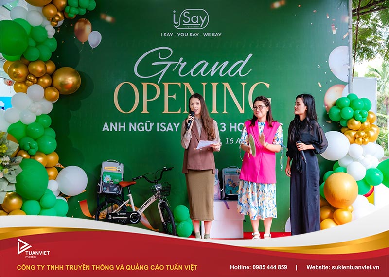 sự kiện khai trương trung tâm anh ngữ ISAY cơ sở Hoài Đức