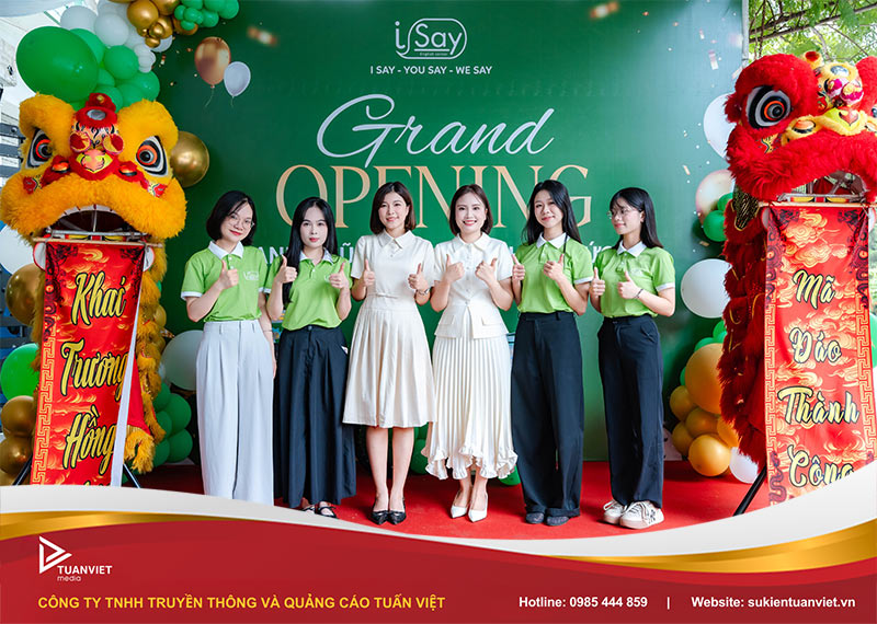 sự kiện khai trương trung tâm anh ngữ ISAY cơ sở Hoài Đức