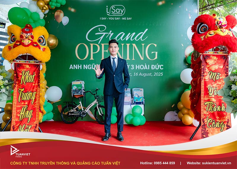 sự kiện khai trương trung tâm anh ngữ ISAY cơ sở Hoài Đức