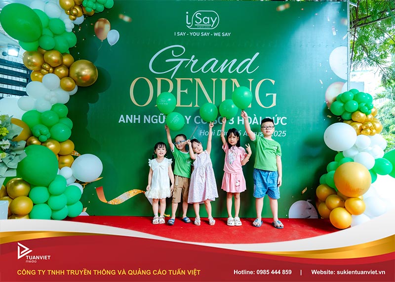 sự kiện khai trương trung tâm anh ngữ ISAY cơ sở Hoài Đức