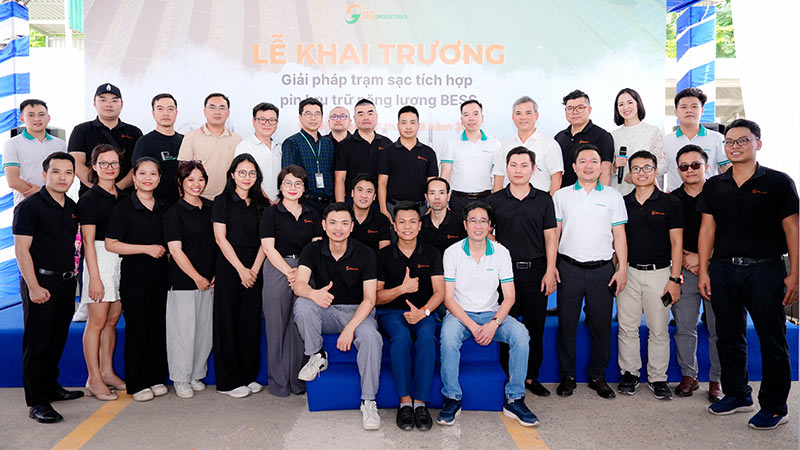 khai trương trạm sạc tích hợp pin năng lượng BESS - GG Power