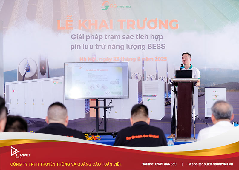 khai trương trạm sạc tích hợp pin năng lượng BESS - GG Power