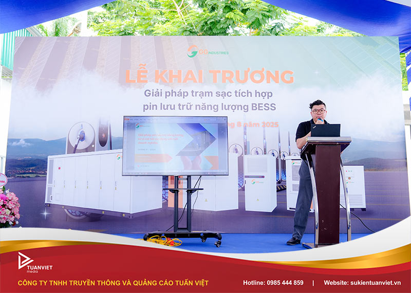 khai trương trạm sạc tích hợp pin năng lượng BESS - GG Power