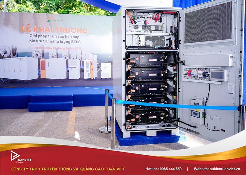 khai trương trạm sạc tích hợp pin năng lượng BESS - GG Power