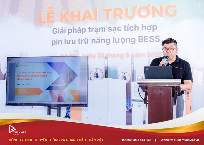 khai trương trạm sạc tích hợp pin năng lượng BESS - GG Power