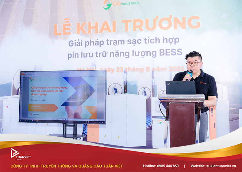 khai trương trạm sạc tích hợp pin năng lượng BESS - GG Power