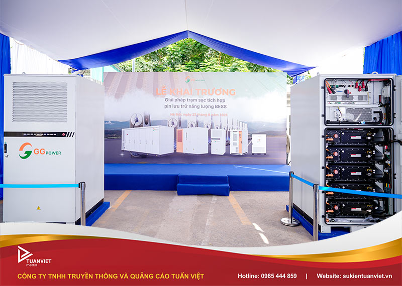 khai trương trạm sạc tích hợp pin năng lượng BESS - GG Power