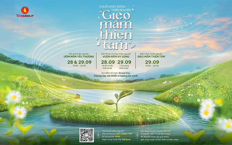 backdrop chương trình từ thiện đẹp mắt