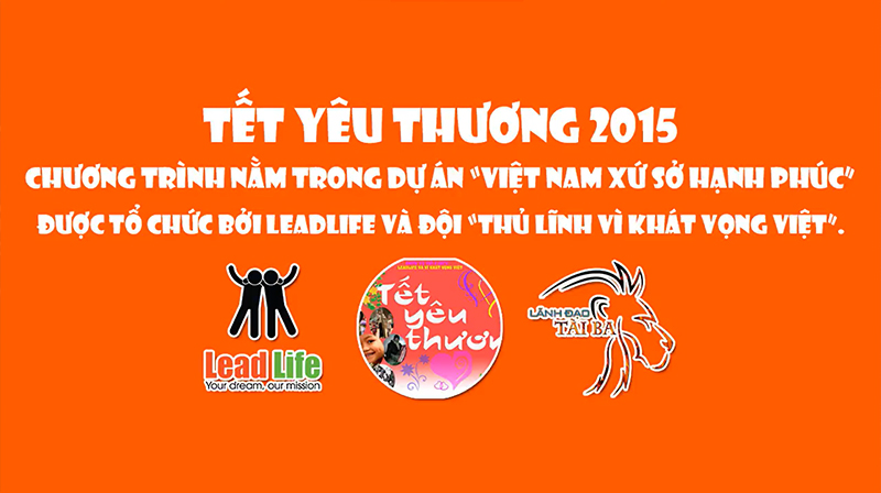 backdrop từ thiện tết yêu thương