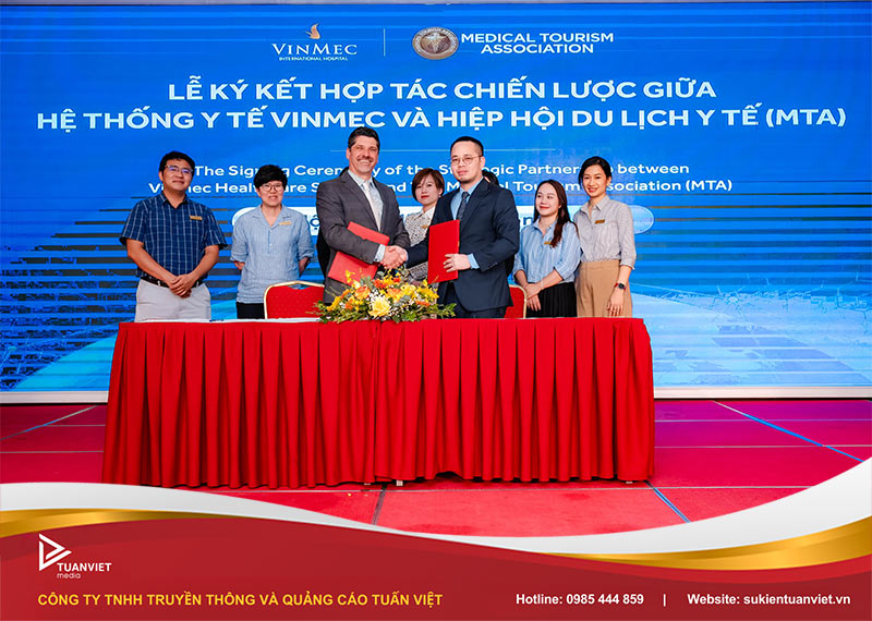 Lễ ký kết hợp tác chiến lược giữa Vinmec và Hiệp hội du lịch y tế mta