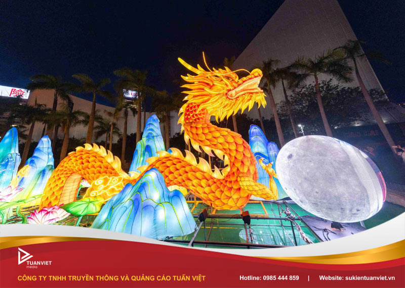 mô hình tết trung thu rồng