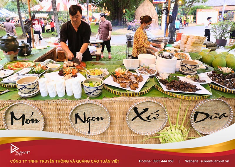 tên gian hàng ẩm thực độc lạ
