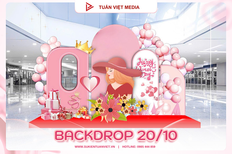 backdrop ngày phụ nữ việt nam