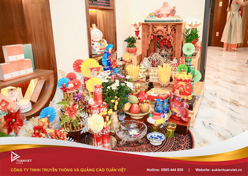 mâm cúng khai trương tiệm tóc