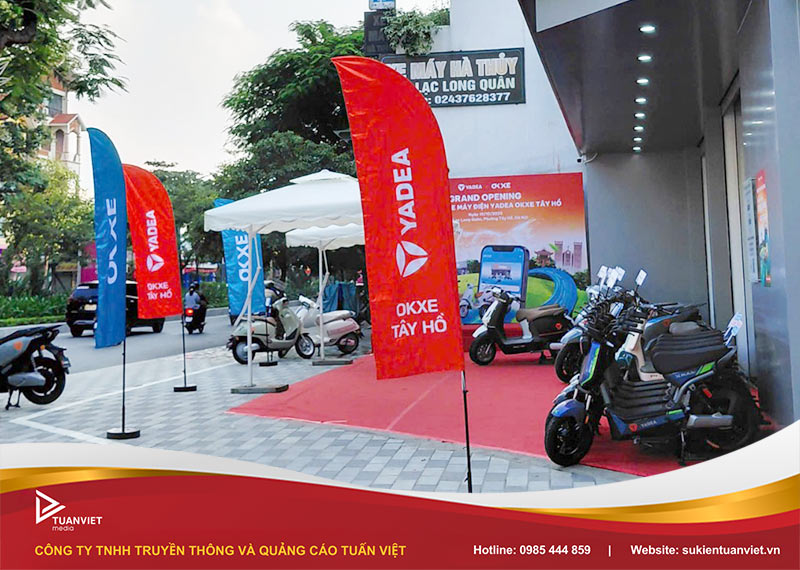 khai trương showroom yadea okxe tây hồ