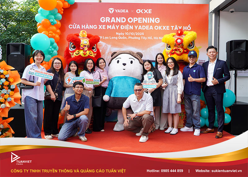 khai trương showroom yadea okxe tây hồ