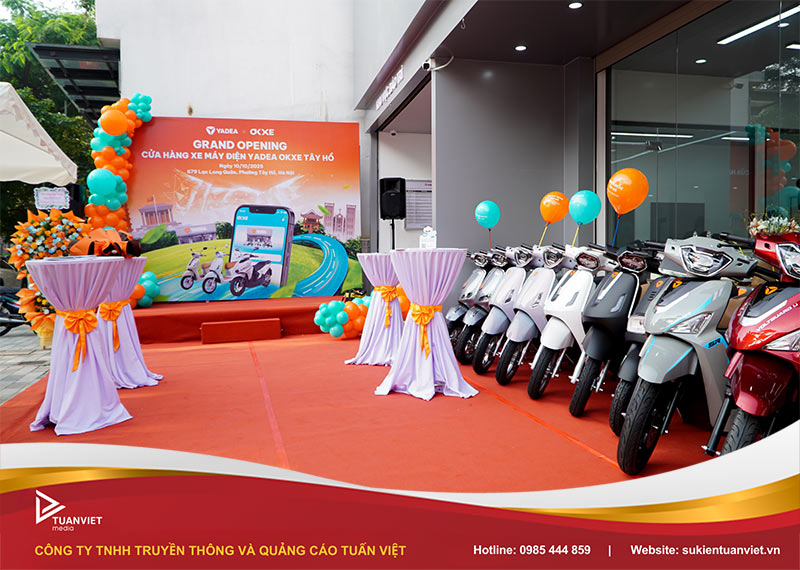 khai trương showroom yadea okxe tây hồ