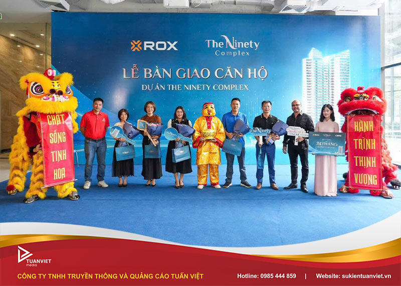 tổ chức lễ bàn giao căn hộ trọn gói