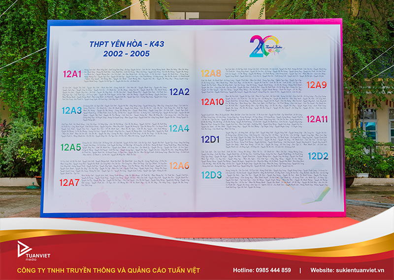sự kiện 20 năm kỷ niệm ngày ra trường niên khóa 2002-2005 trường thpt yên hòa
