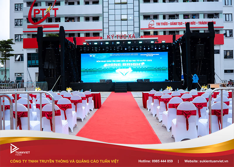 đêm nhạc shine bright - chào tân sinh viên học viện PTIT 2025