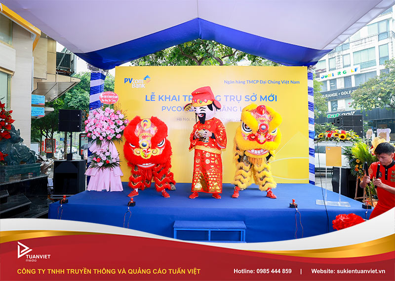 khai trương ngân hàng pvcombank trụ sở thăng long hà nội