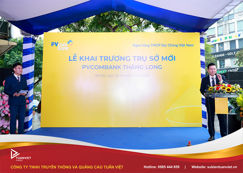 khai trương ngân hàng pvcombank trụ sở thăng long hà nội