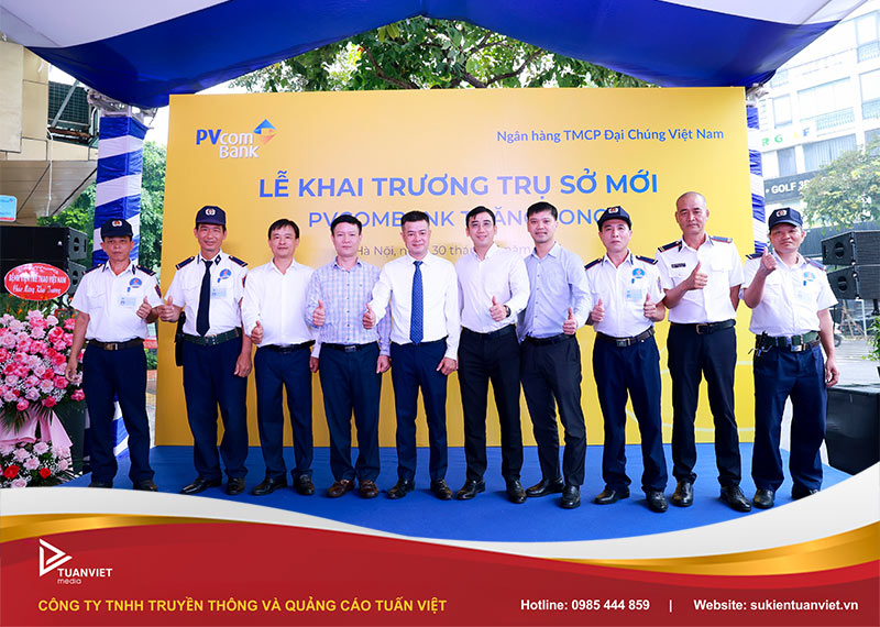 khai trương ngân hàng pvcombank trụ sở thăng long hà nội