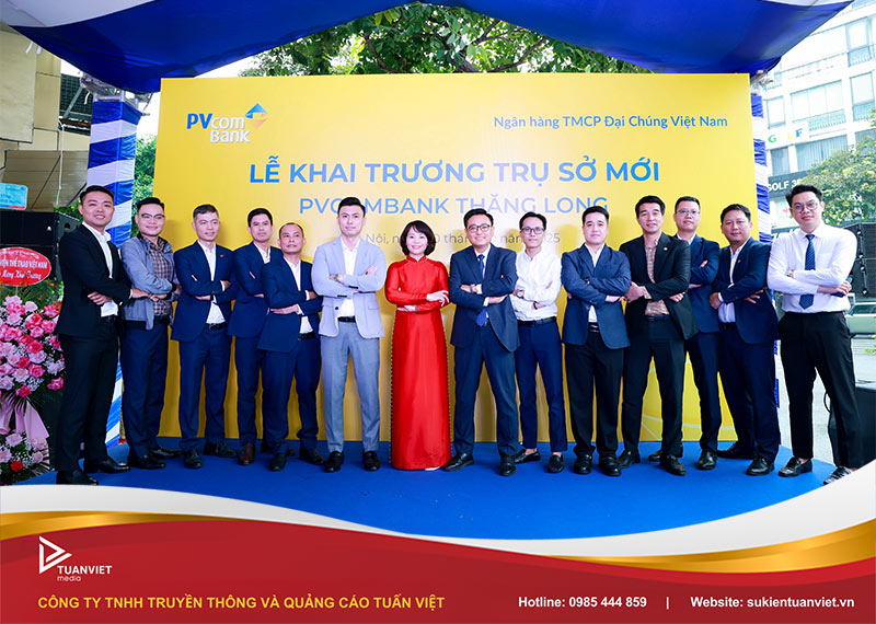 khai trương ngân hàng pvcombank trụ sở thăng long hà nội