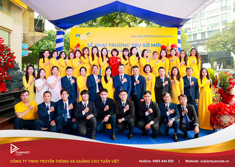 khai trương ngân hàng pvcombank trụ sở thăng long hà nội