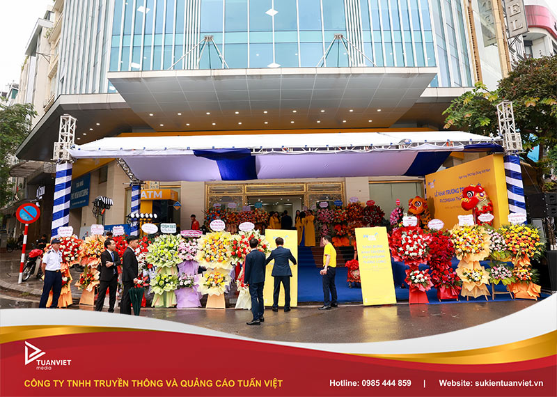 khai trương ngân hàng pvcombank trụ sở thăng long hà nội