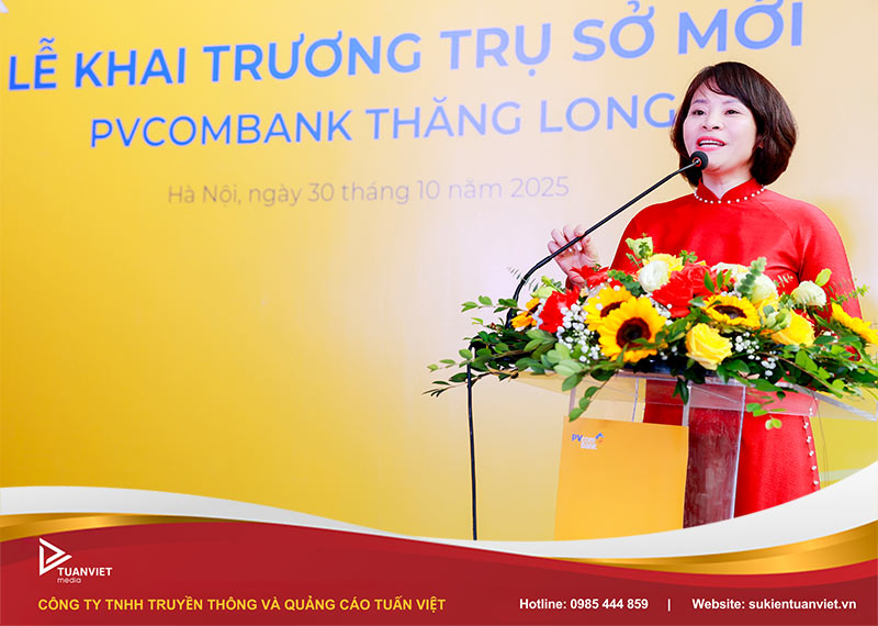 khai trương ngân hàng pvcombank trụ sở thăng long hà nội